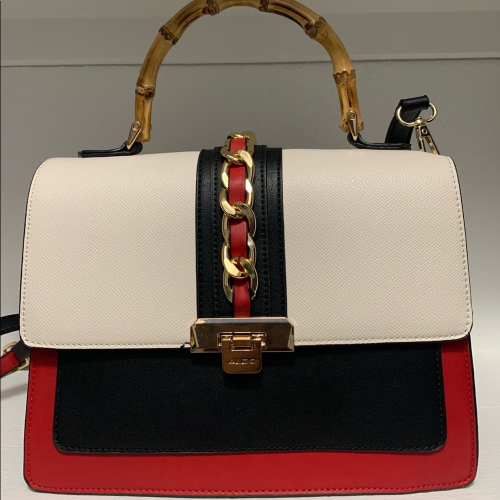 Aldo Crossbody Bag with Bamboo Handle